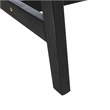 Safavieh Darryl Wood and Fabric Living Set in Black / Black