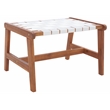 Safavieh Darryl Wood and Fabric Living Set in Natural / White