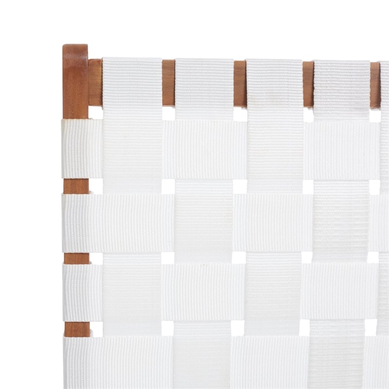 Safavieh Darryl Wood and Fabric Living Set in Natural / White