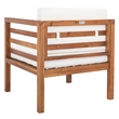 Safavieh Kinnell Wood Outdoor Armchair in Natural / Beige