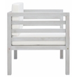 Safavieh Kinnell Wood Outdoor Armchair in Gray / Beige