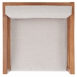 Safavieh Kinnell Wood Outdoor Armchair in Natural / Light Gray