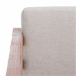 Safavieh Kinnell Wood Outdoor Armchair in Natural / Light Gray