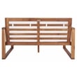 Safavieh Emiko Wood Outdoor Bench in Natural / Beige