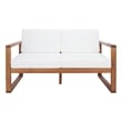 Safavieh Emiko Wood Outdoor Bench in Natural / Beige