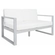 Safavieh Emiko Wood Outdoor Bench in Gray / Beige
