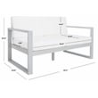 Safavieh Emiko Wood Outdoor Bench in Gray / Beige