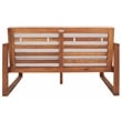 Safavieh Emiko Wood Outdoor Bench in Natural / Light Gray