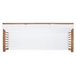 Safavieh Finnick Wood Outdoor Bench in Natural / Beige