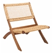 Safavieh Blaze Wood and Fabric Living Set in Natural / Natural