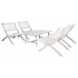 Safavieh Blaze Wood and Fabric Living Set in Gray / Gray