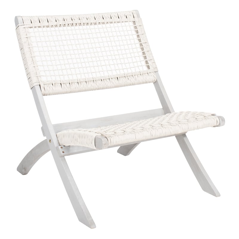 Safavieh Blaze Wood and Fabric Living Set in Gray / Gray