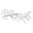 Safavieh Blaze Wood and Fabric Living Set in Gray / Gray