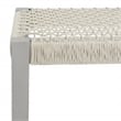Safavieh Aquina Wood and Fabric Dining Set in Gray / Gray