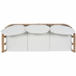 Safavieh Owen Wood 3 Seater Sofa in Oak / Ivory