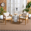 Safavieh Kento Wood Dining Chair Set of 2 in Natural / Taupe