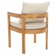 Safavieh Kento Wood Dining Chair Set of 2 in Natural / Taupe