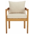 Safavieh Kento Wood Dining Chair Set of 2 in Natural / Taupe