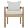 Safavieh Kento Wood Dining Chair Set of 2 in Oak / Ivory
