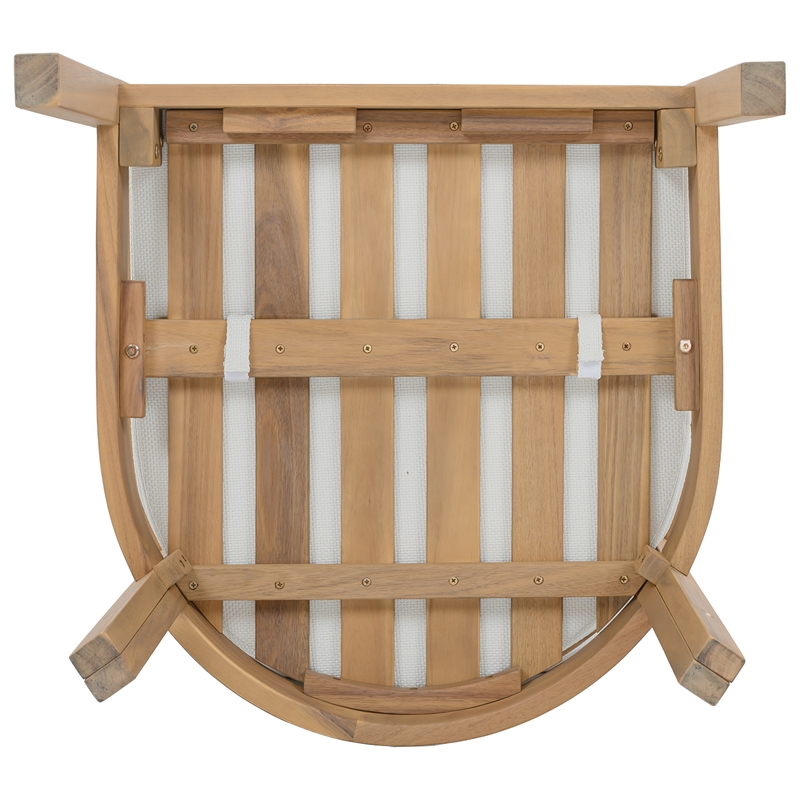 Safavieh Kento Wood Dining Chair Set of 2 in Oak / Ivory