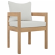 Safavieh Kento Wood Dining Chair Set of 2 in Oak / Ivory