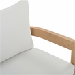 Safavieh Kento Wood Dining Chair Set of 2 in Oak / Ivory