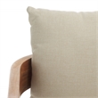 Safavieh Kento Wood Armchair Set of 2 in Natural / Taupe