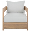 Safavieh Kento Wood Armchair Set of 2  in Oak / Ivory