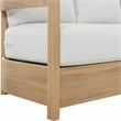 Safavieh Kento Wood 3 Seater Sofa  in Oak / Ivory