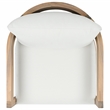 Safavieh Kento Wood Swivel Chair in Oak / Ivory