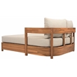 Safavieh Kento Wood Daybed in Natural / Taupe