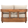 Safavieh Kento Wood Daybed in Natural / Taupe