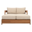Safavieh Kento Wood Daybed in Natural / Taupe