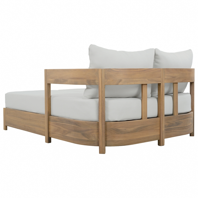 Safavieh Kento Wood Daybed in Oak / Ivory