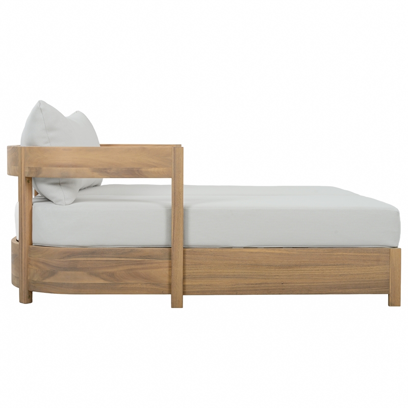 Safavieh Kento Wood Daybed in Oak / Ivory