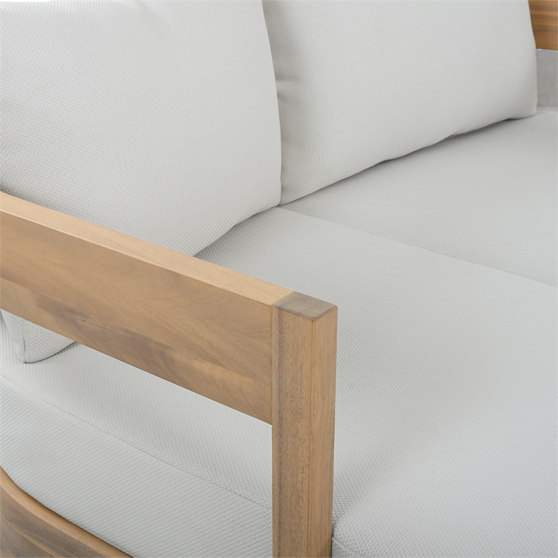 Safavieh Kento Wood Daybed in Oak / Ivory