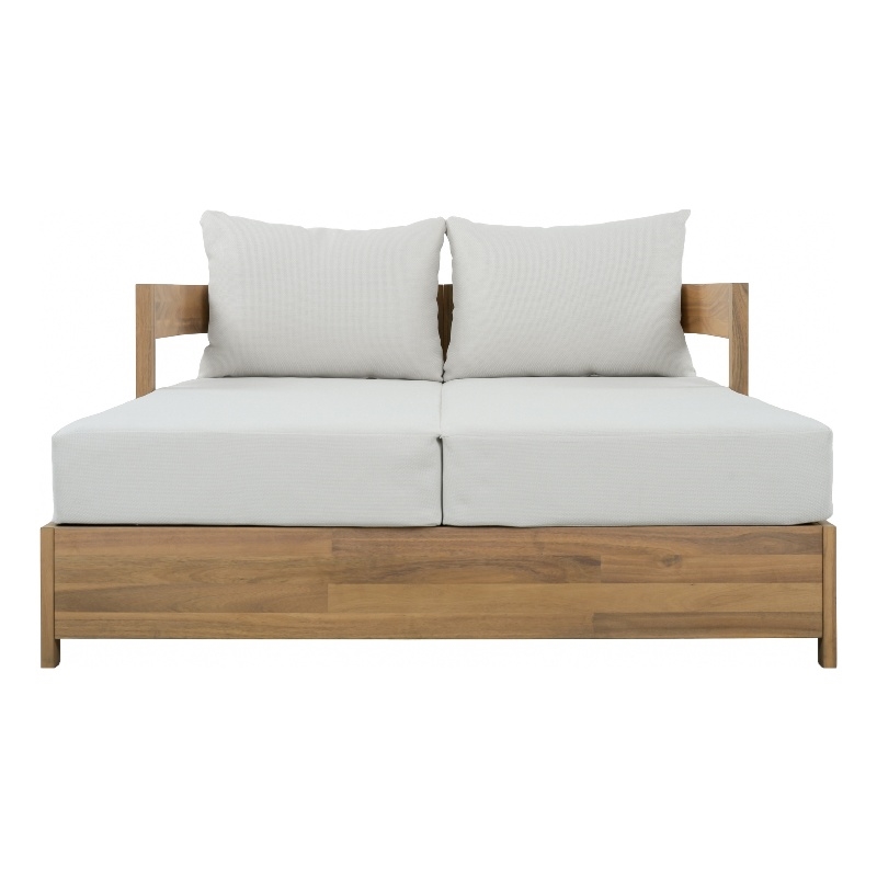 Safavieh Kento Wood Daybed in Oak / Ivory