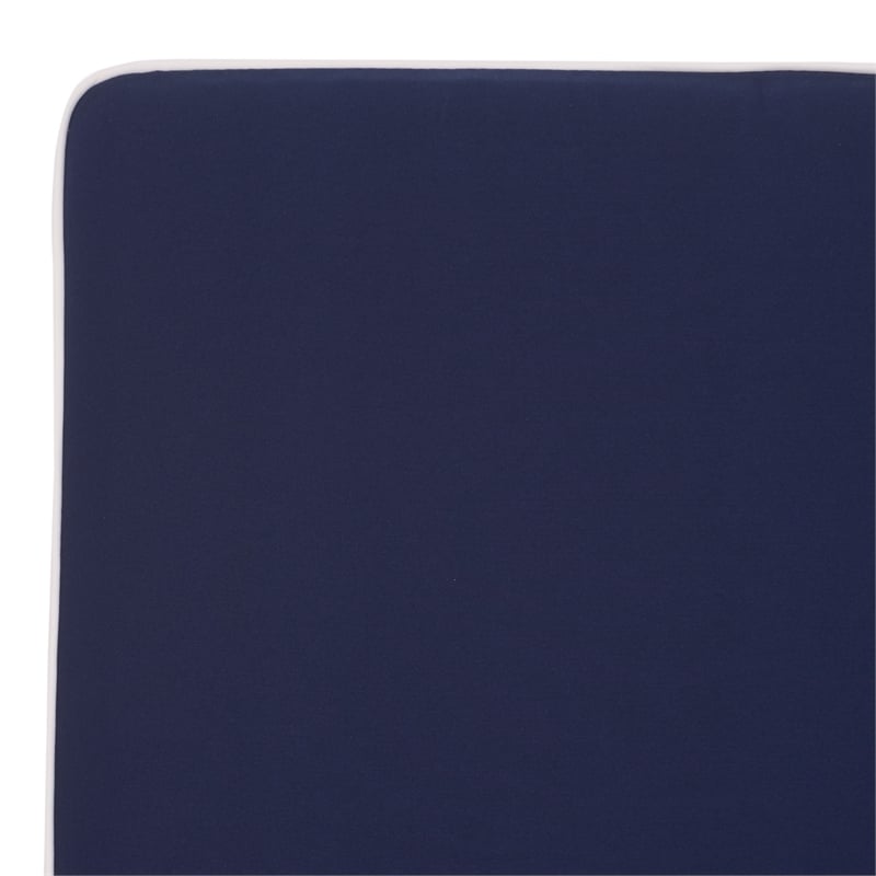Safavieh Sophie Wood Lounger in Natural / Navy
