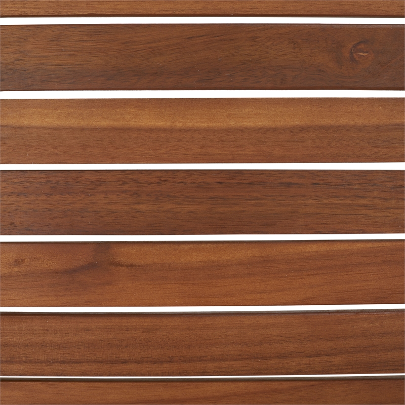 Safavieh Aquina Wood and Fabric Dining Set in Natural / Black