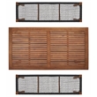 Safavieh Aquina Wood and Fabric Dining Set in Natural / Black