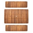 Safavieh Europa Wood and Fabric Dining Set in Natural