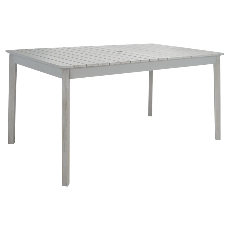 Safavieh Europa Wood and Fabric Dining Set in Gray