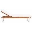 Safavieh Nuca Wood Sunlounger in Natural / White