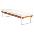 Safavieh Nuca Wood Sunlounger in Natural / White