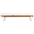 Safavieh Nuca Wood Sunlounger in Natural / White