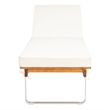 Safavieh Nuca Wood Sunlounger in Natural / White