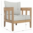 Safavieh Owen Wood Chair Set of 2 in Oak / Ivory
