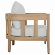 Safavieh Owen Wood Chair Set of 2 in Oak / Ivory