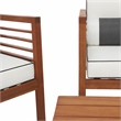 Safavieh Alda 4 Pc Wood Living Set  in Natural / Beige