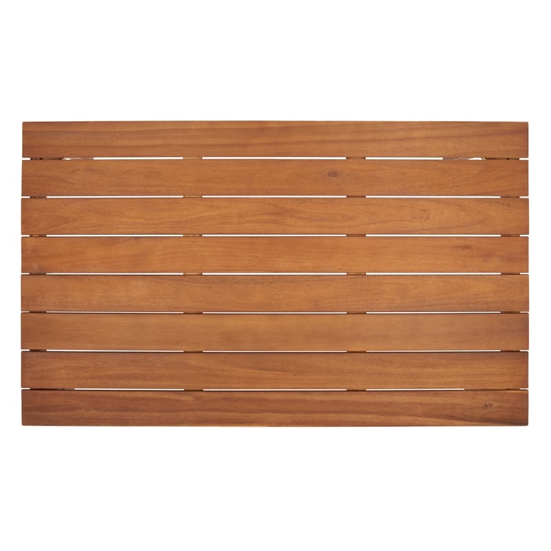 Safavieh Alda 4 Pc Wood Living Set in Natural / Navy